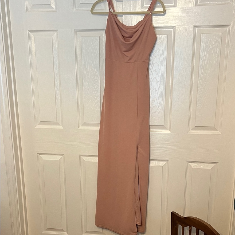 Chic Blush Maxi Dress